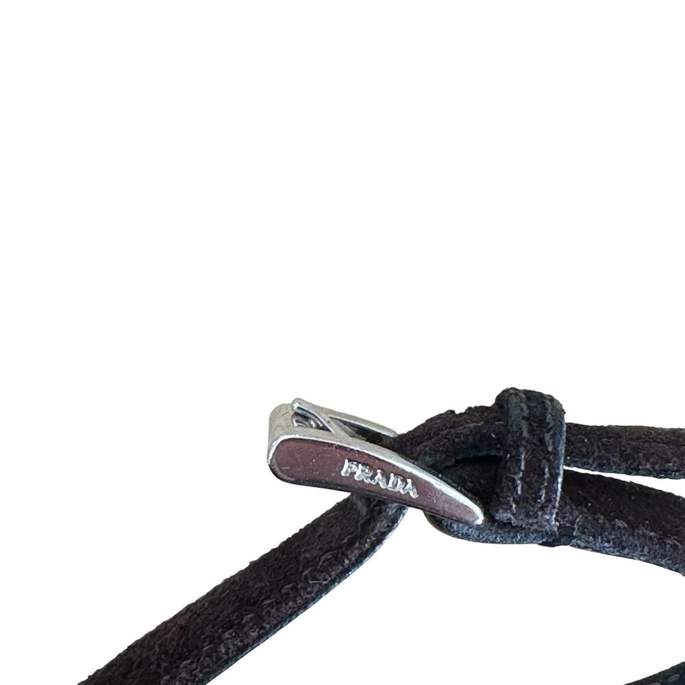 Prada Y2K Vintage Brown Suede Slingback Wedge Chunky Sandals 36.5 - Picture 8 of 10